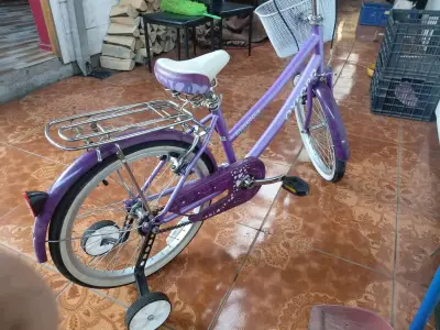 Bicicleta infantil Oxford morada con canasto - miniatura 4