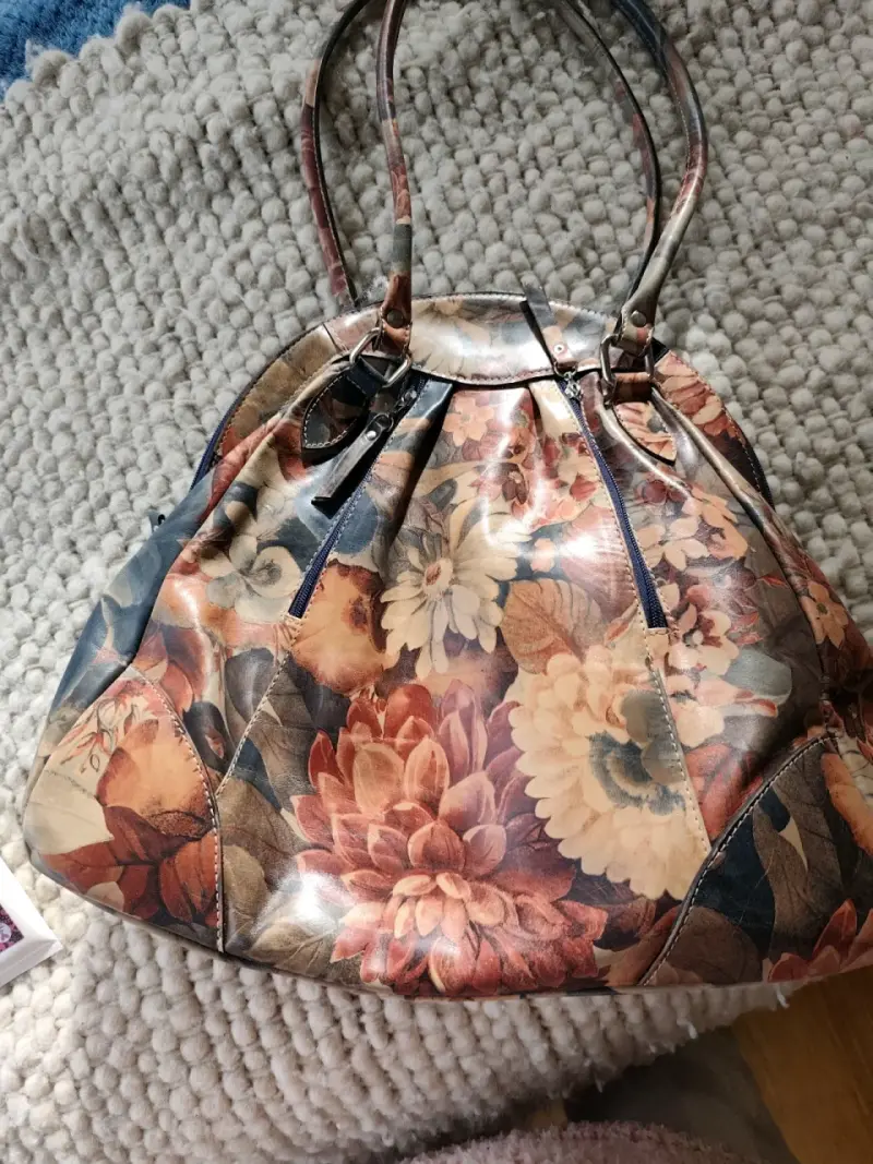 Bolso de mano floral con asas resistentes - 4