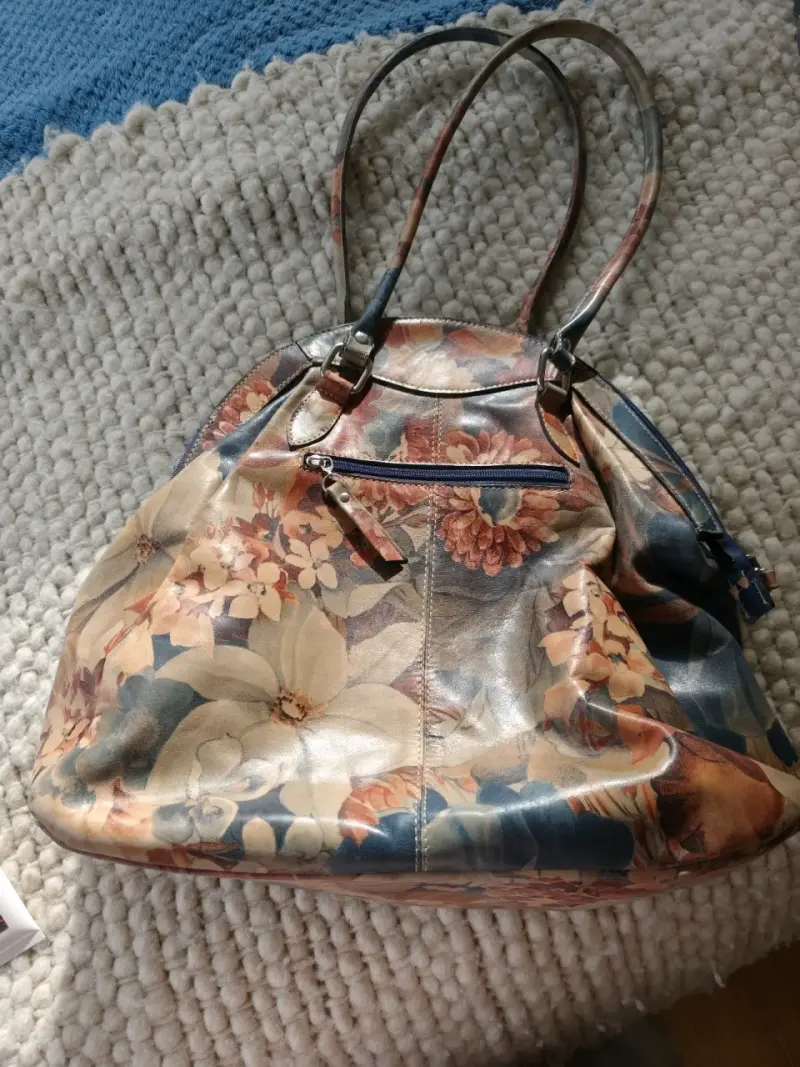 Bolso de mano floral con asas resistentes - 5