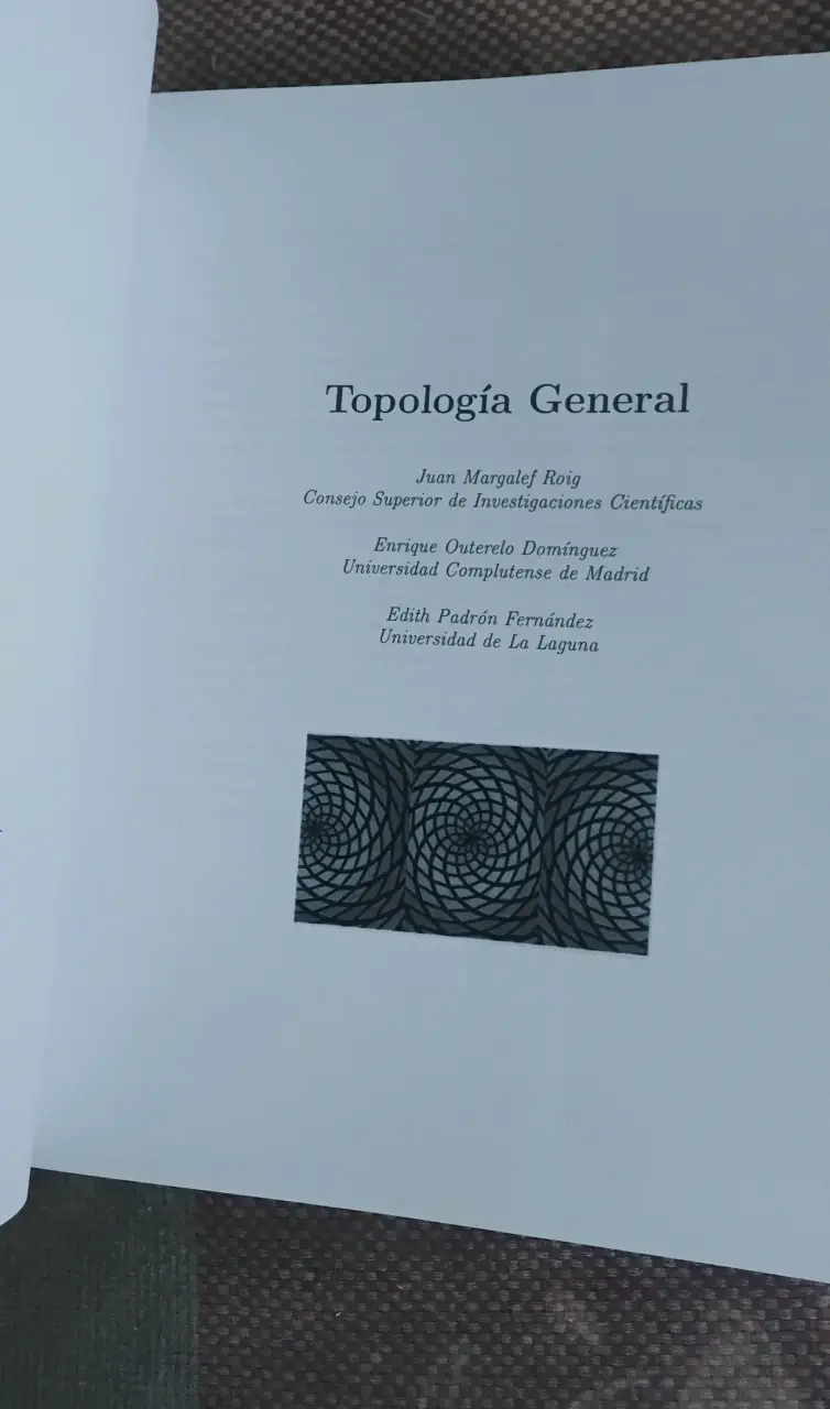 Libro Topología General de Sanz y Torres - 3