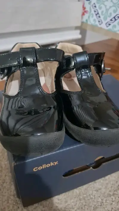 Zapatos escolares negros para niña Colloky - miniatura 2