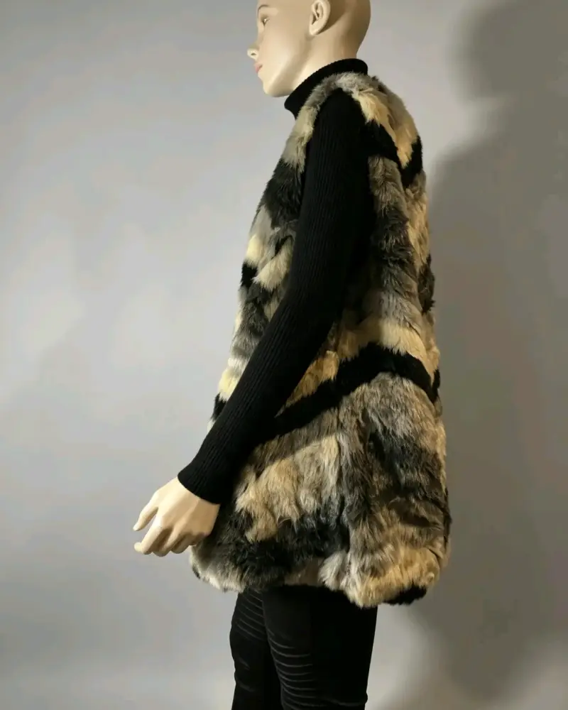 Chaleco Piel Sintética (Faux Fur) Fever - Nuevo - 4