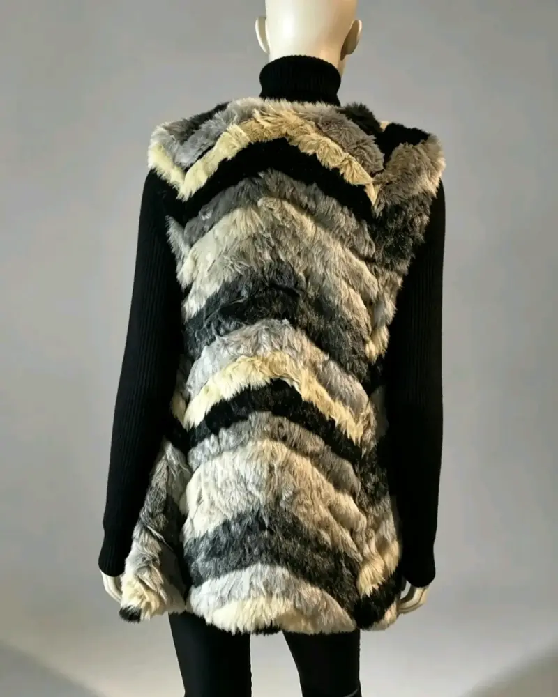 Chaleco Piel Sintética (Faux Fur) Fever - Nuevo - 5