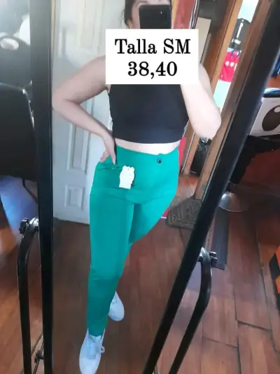 Pantalones verdes talla SM para mujer - miniatura 1
