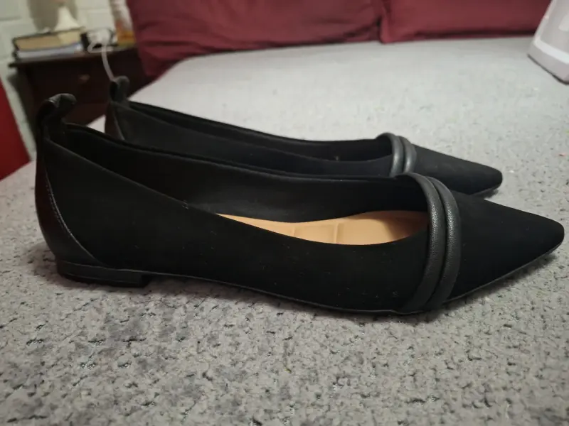 Zapatos planos negros Bata para mujer - 3