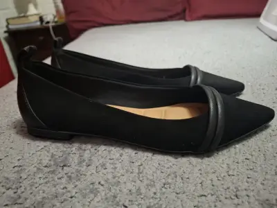Zapatos planos negros Bata para mujer - miniatura 3