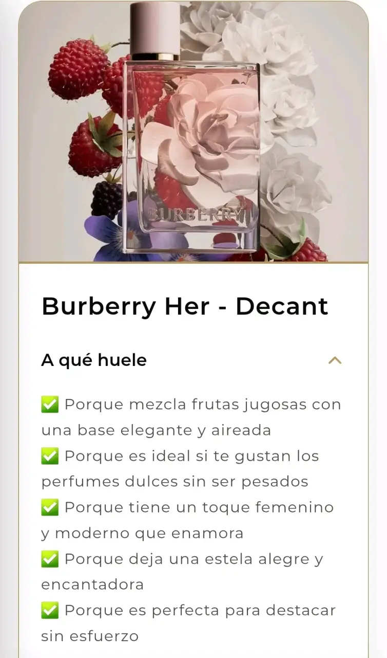 Perfume Decant Burberry Her 5ml - 6