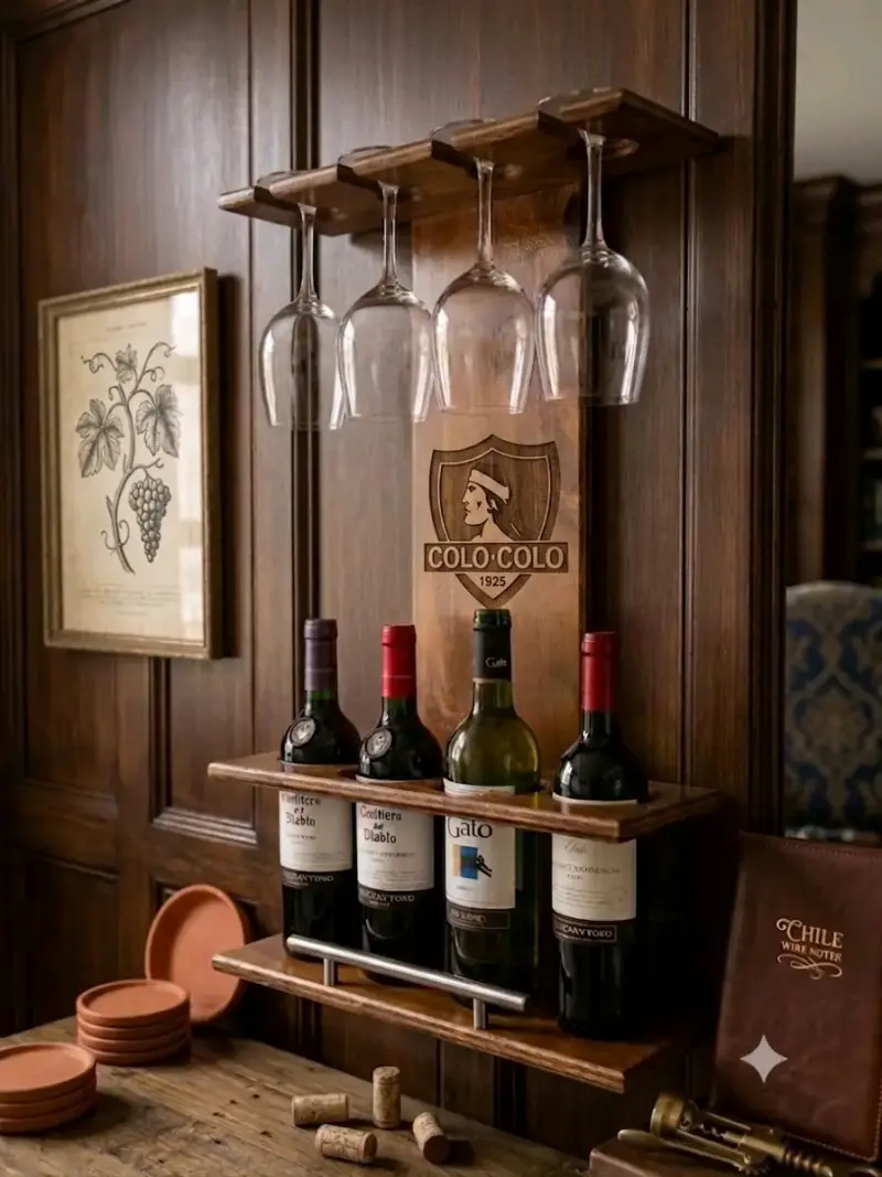 Estante, cavas, repisa de Vino de Madera - 1
