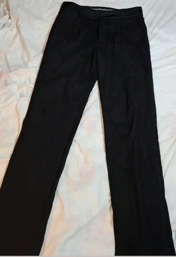 Pantalones de vestir negros para hombre - 1