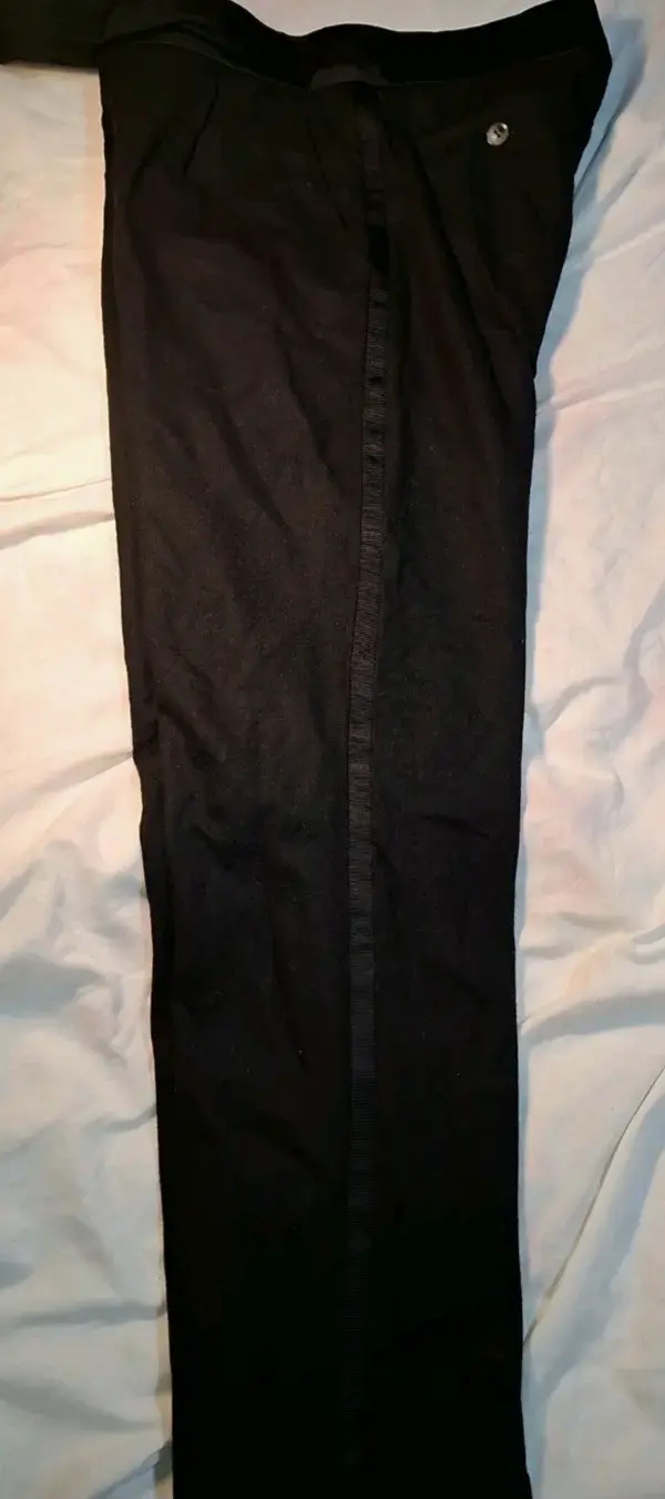 Pantalones de vestir negros para hombre - 4