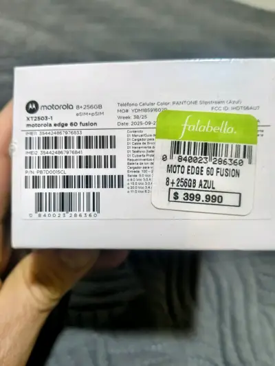 Motorola Edge 60 Fusion 8+256GB Azul - miniatura 1