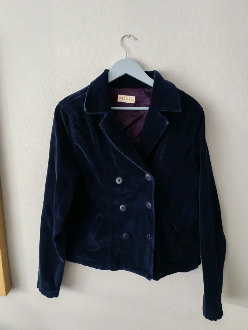 Chaqueta terciopelo azul - 2