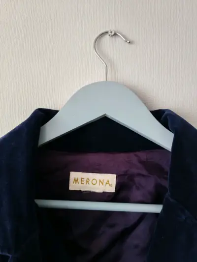 Chaqueta terciopelo azul - miniatura 3