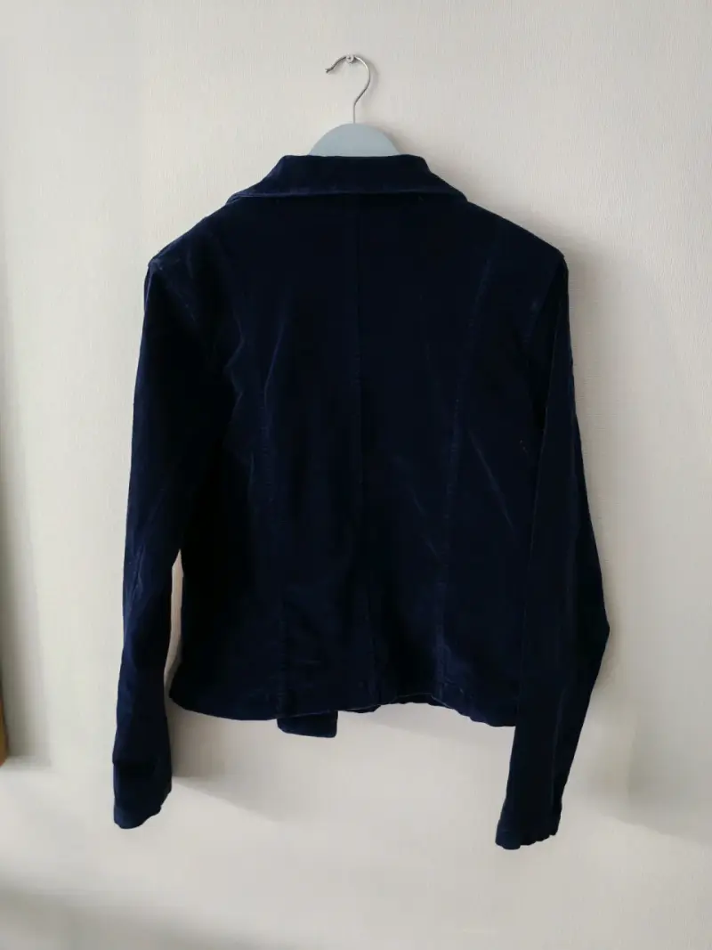 Chaqueta terciopelo azul - 4