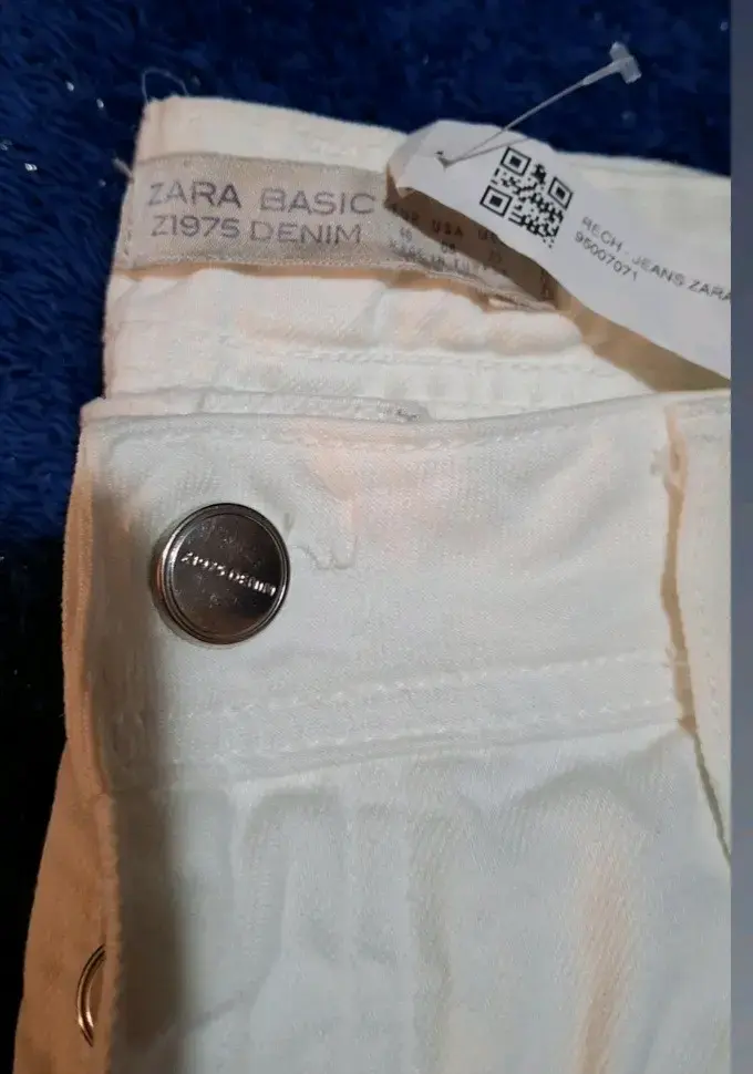 Jeans blancos Zara Basic para mujer - 3