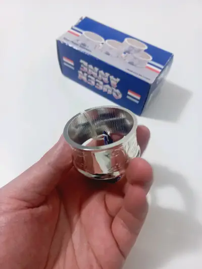 Juego de 4 servilleteros chapados en plata - miniatura 4