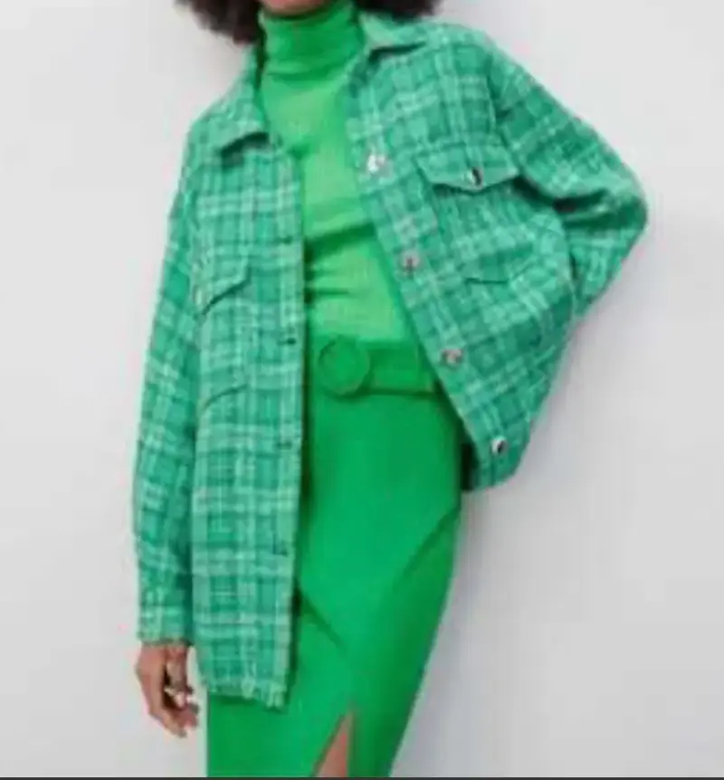 Chaqueta verde Zara - 1