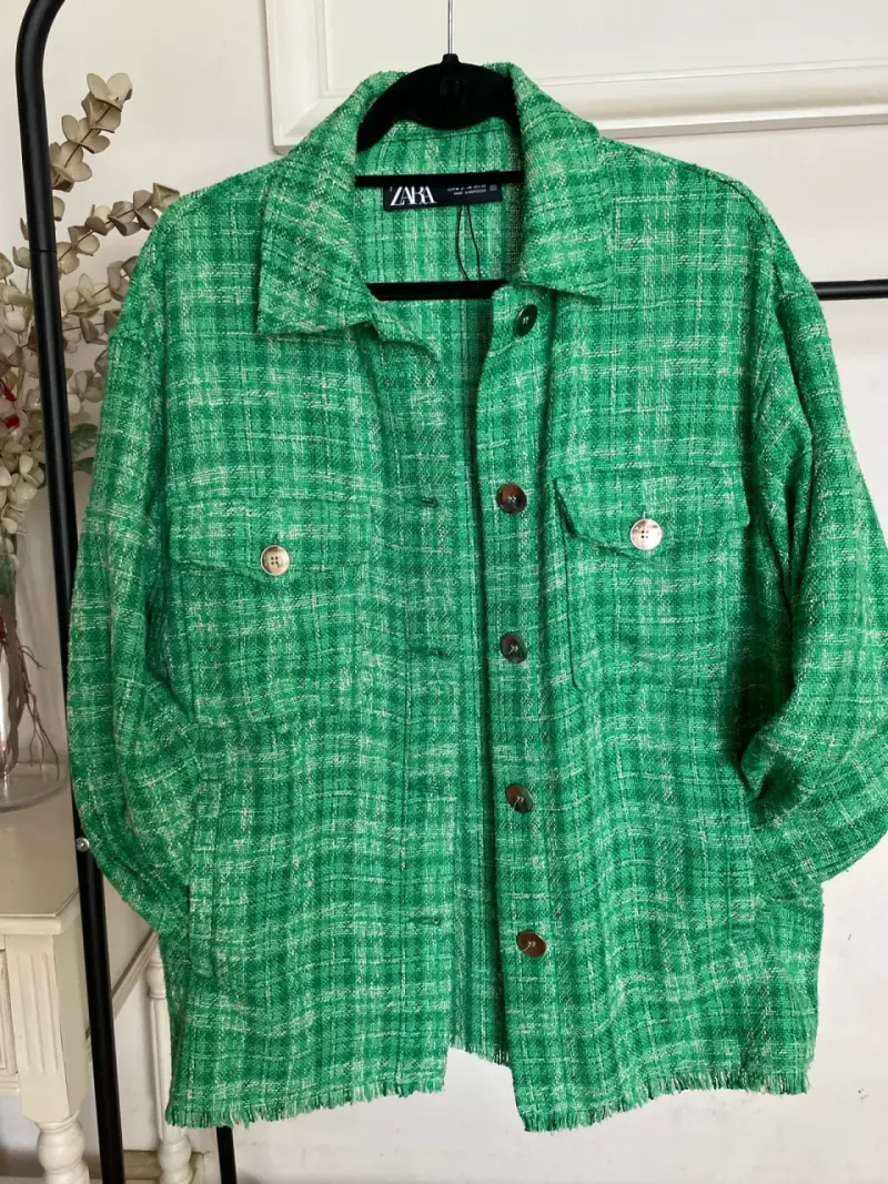Chaqueta verde Zara - 2