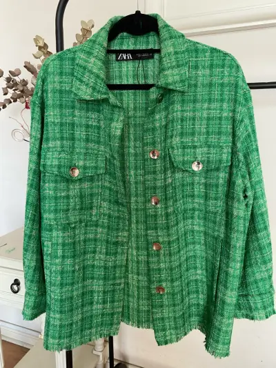 Chaqueta verde  Zara - miniatura 5