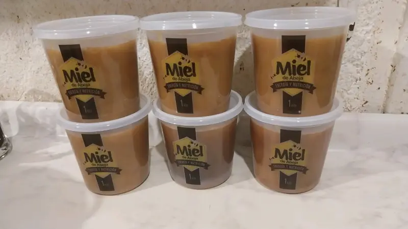 Miel de abeja 1 kilo y 1/2 kilo pura y artesanal - 2