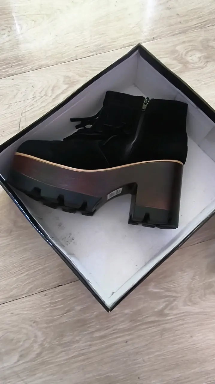 Botines de gamuza negro Gotta talla - 2