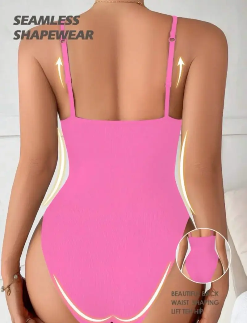 Body moldeador seamless rosado Shein - 2