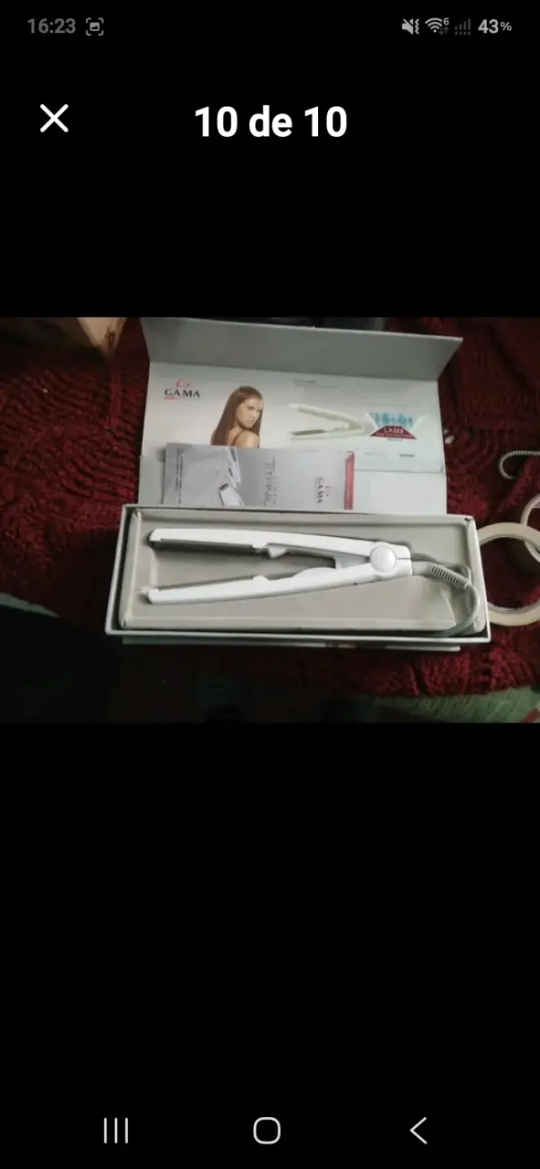 Plancha de Pelo Gama Elegance Led Blanca - 4