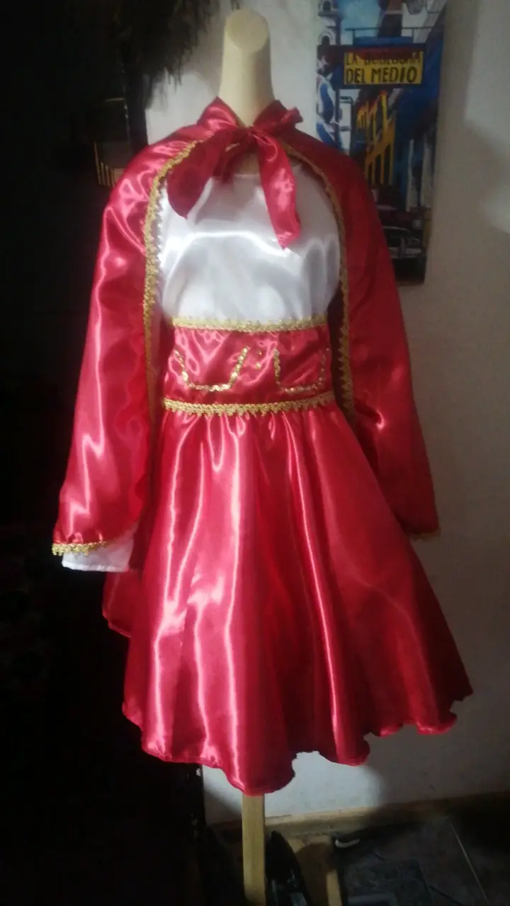Disfraz de la diablada Rojo para mujer