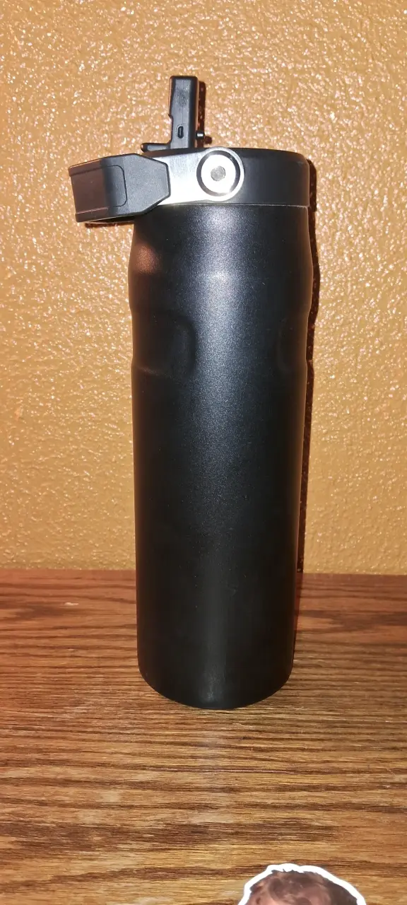 Botella térmica Stanley negra con tapa - 2