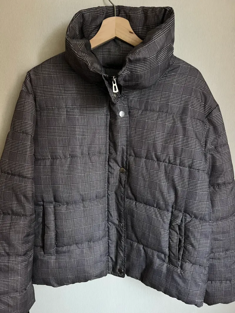 Chaqueta acolchada a cuadros MNL talla M - 2