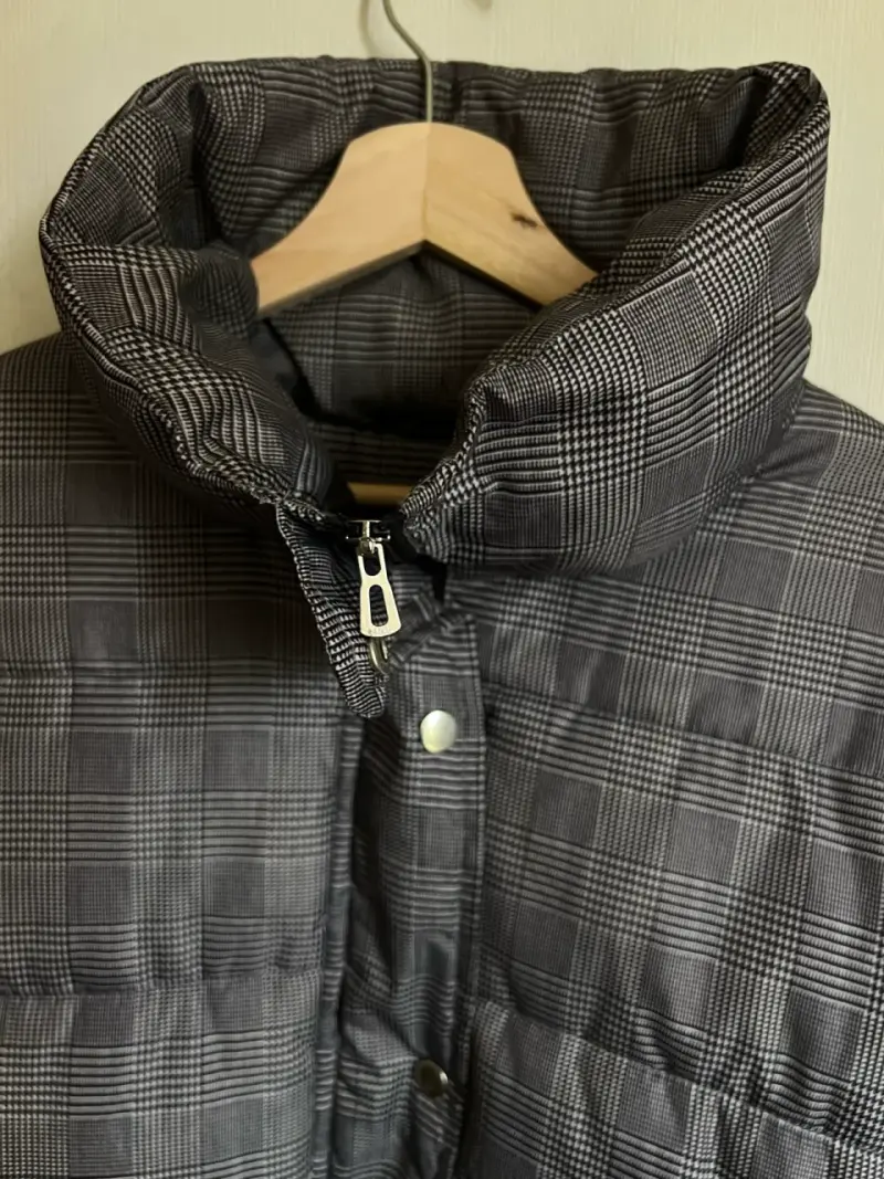 Chaqueta acolchada a cuadros MNL talla M - 3