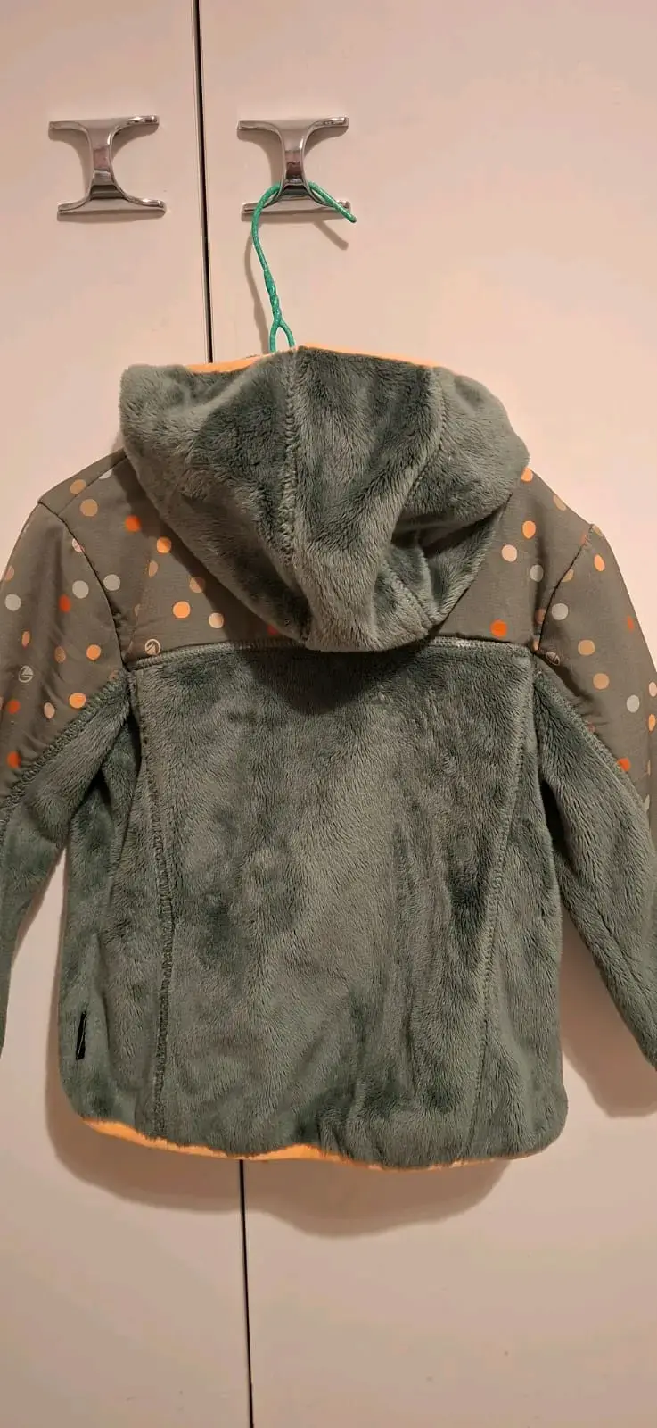 Chaqueta polar infantil lippi verde con capucha - 3