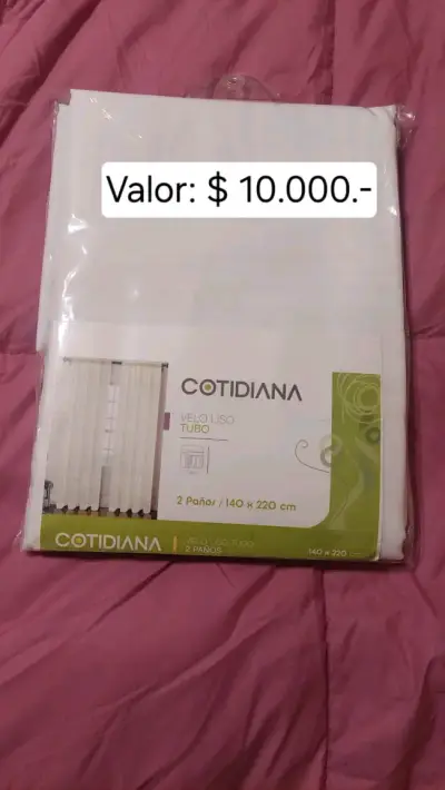 Set de 2 cortinas de poliéster Casaideas - miniatura 3