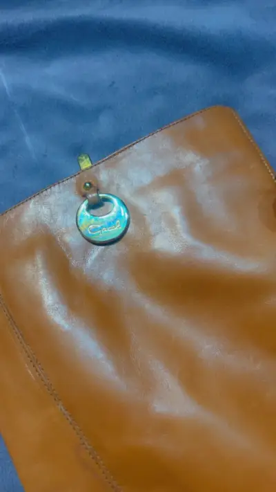 Botas de cuero camel con tacón alto - miniatura 3