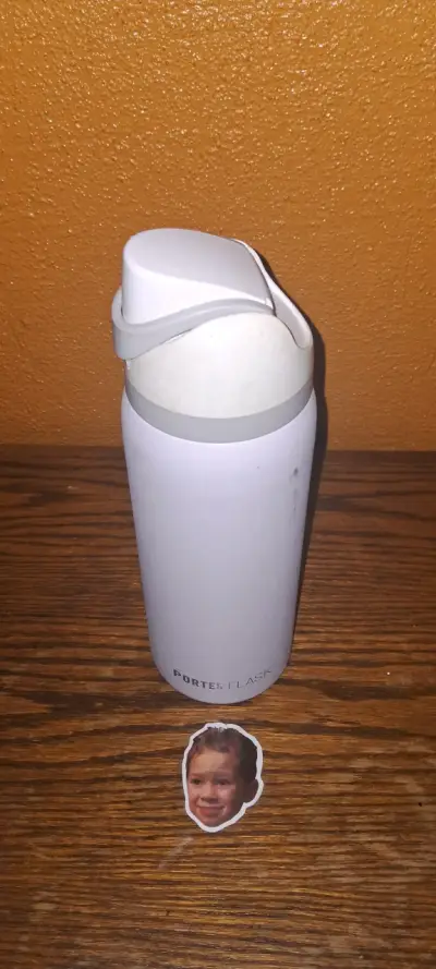 Termo portátil blanco con tapa abatible - miniatura 3