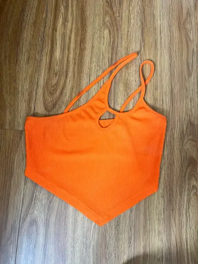 Top corto naranja con tirantes Shein - miniatura 1
