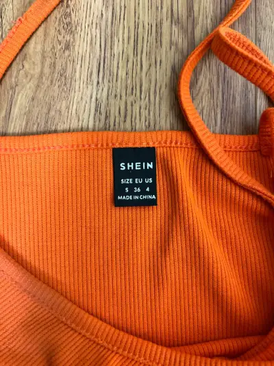 Top corto naranja con tirantes Shein - miniatura 2