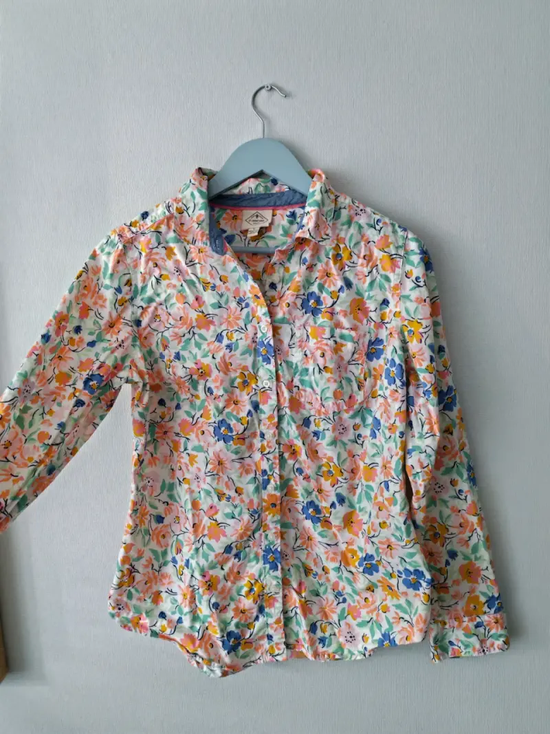 Blusa floral de algodón - 1