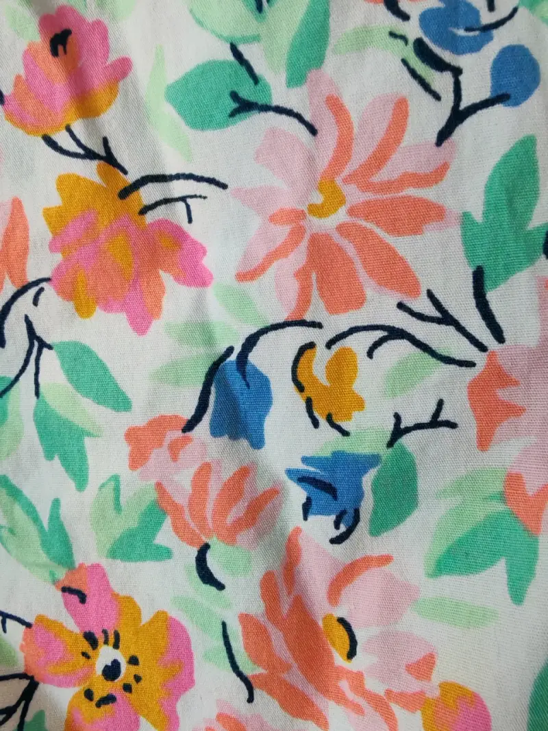 Blusa floral de algodón - 3
