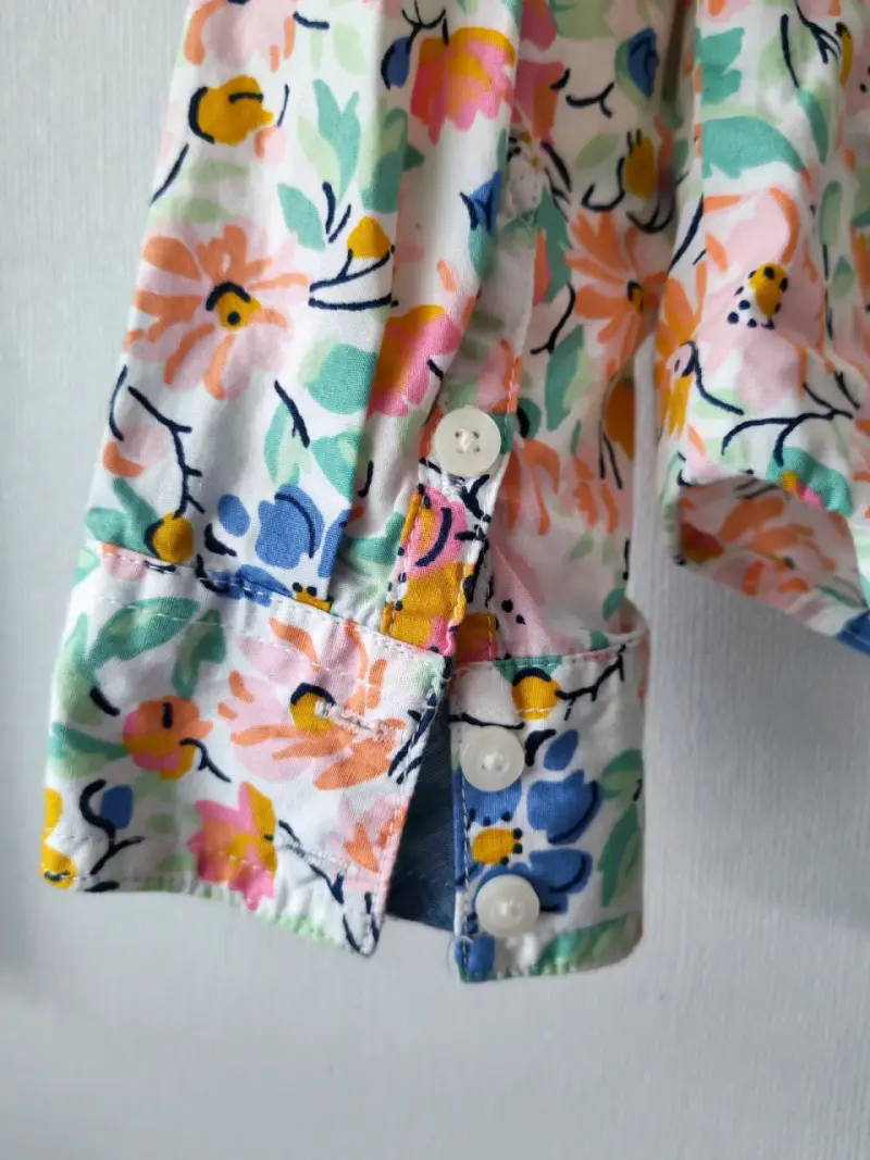 Blusa floral de algodón - 4