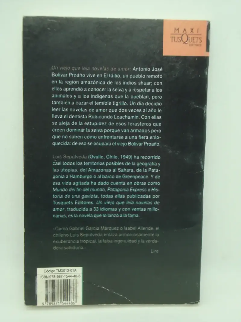 Libro 'Un viejo que leía novelas de amor' de Luis Sepúlveda - 2