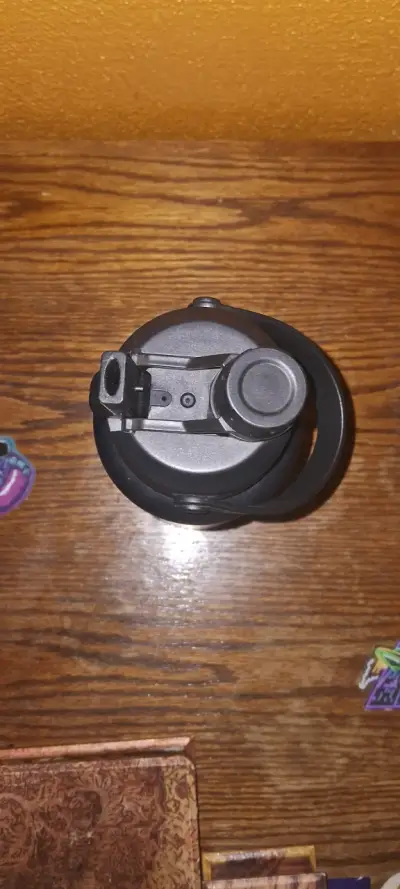 Botella Powcan térmica negra con tapa - miniatura 2