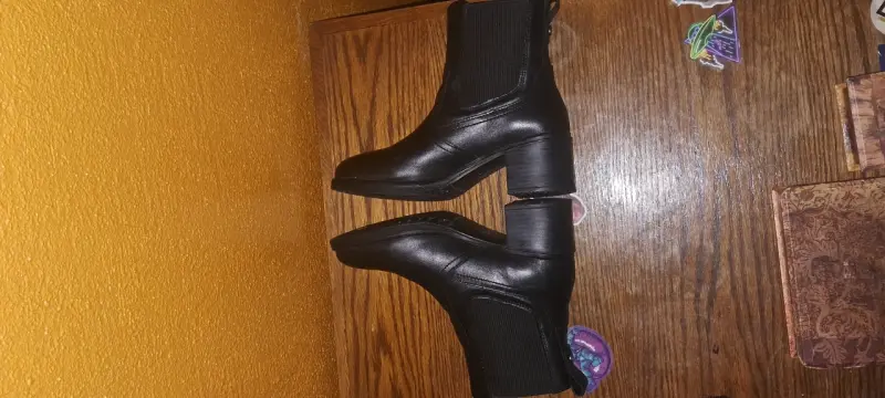 Botines de cuero negro Flexi para mujer - 5