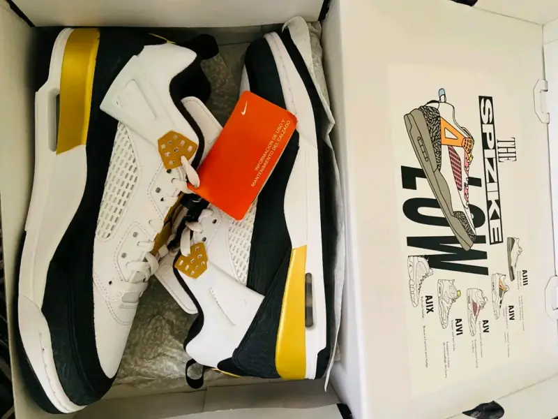 Zapatillas Nike Jordan Spizike Low Blanco y Negro - 2