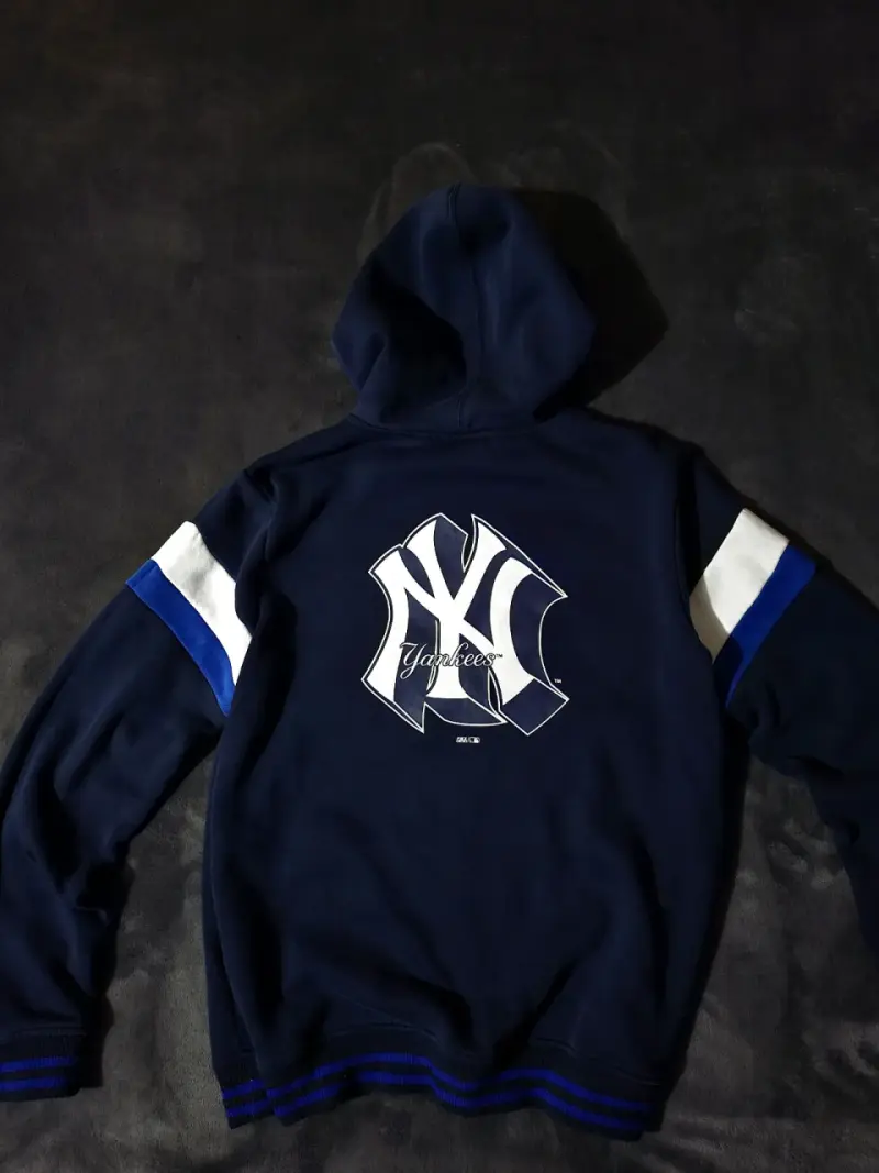 Polerón con capucha New York Yankees azul - 2