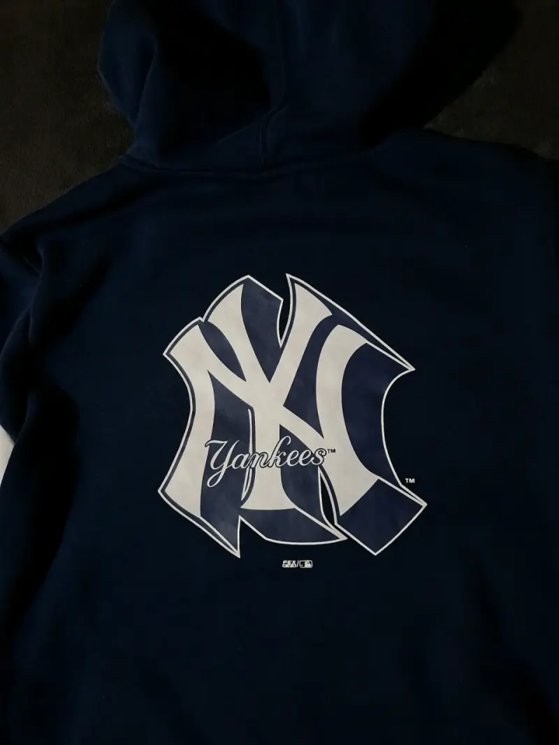 Polerón con capucha New York Yankees azul - 5