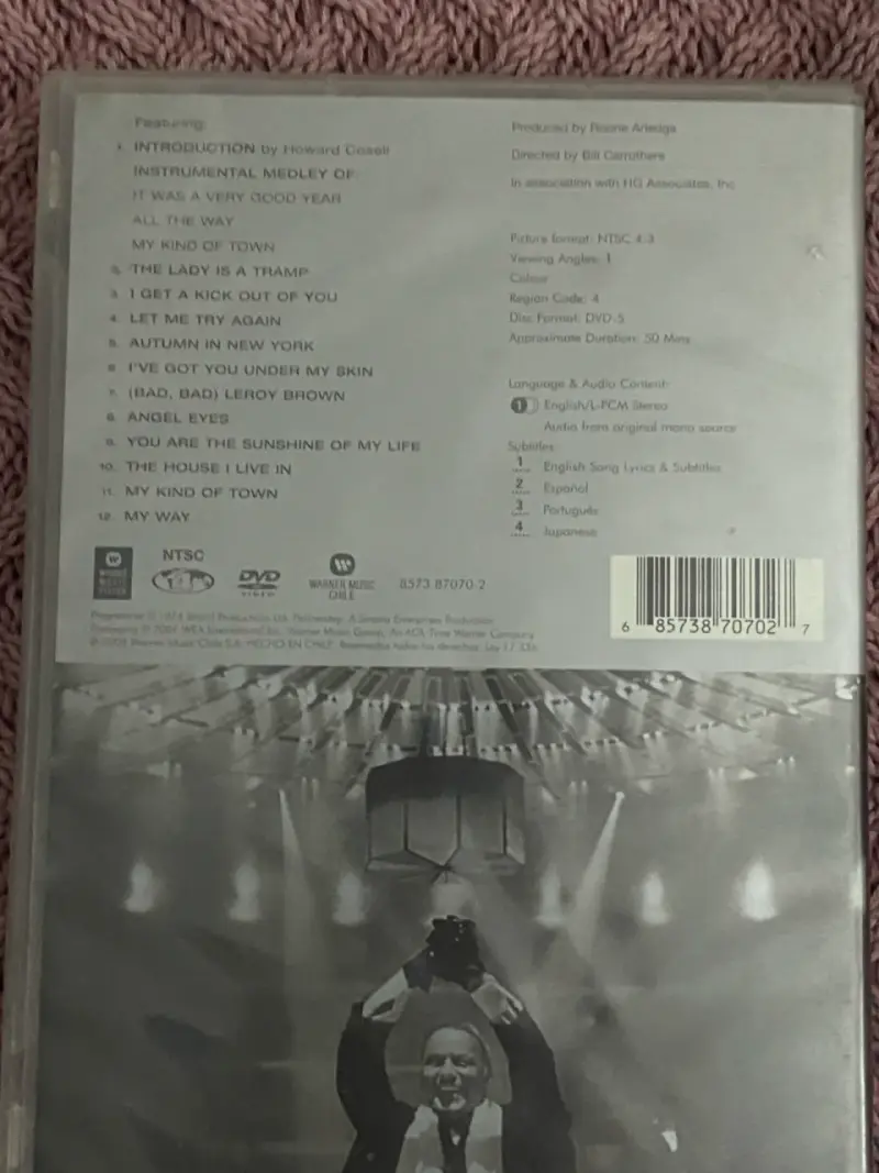 DVD Frank Sinatra The Main Event en vivo - 2