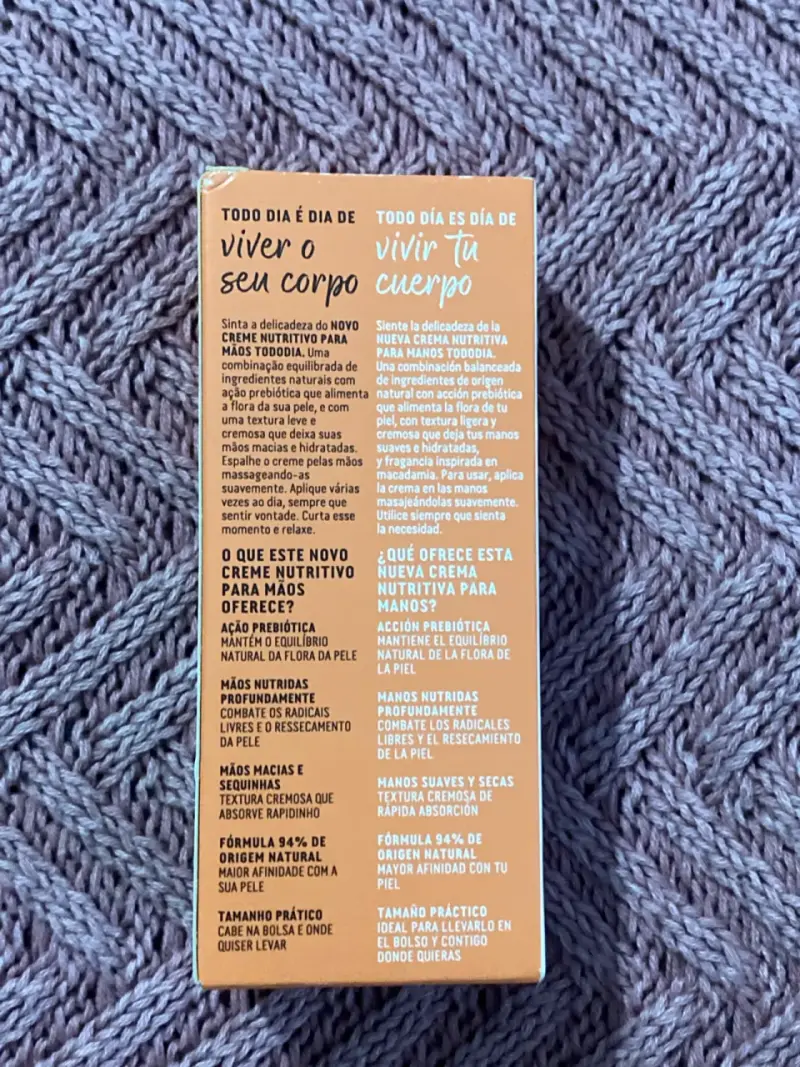 Crema de manos Natura Tododia Macadamia 50ml - 2