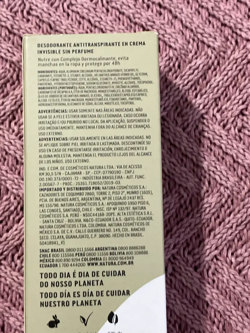 Desodorante en Crema Natura Tododia Invisible 80g - 2