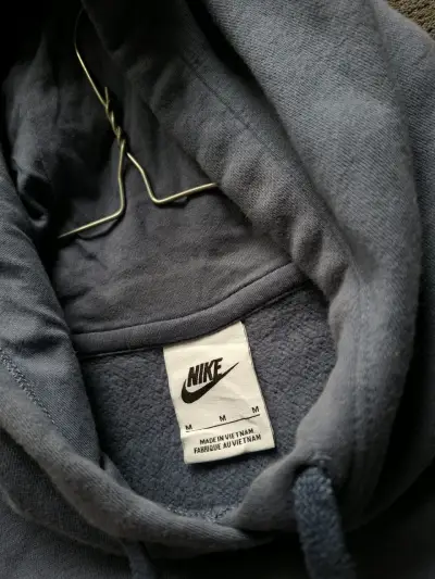 Polerón con capucha Nike azul para hombre - miniatura 4